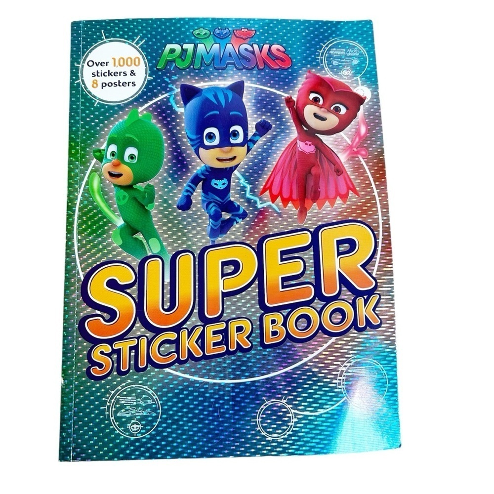 PJMASKS Super Sticker Book Over 1000 stickers & 8 Posters 64 pages Bundle & Save